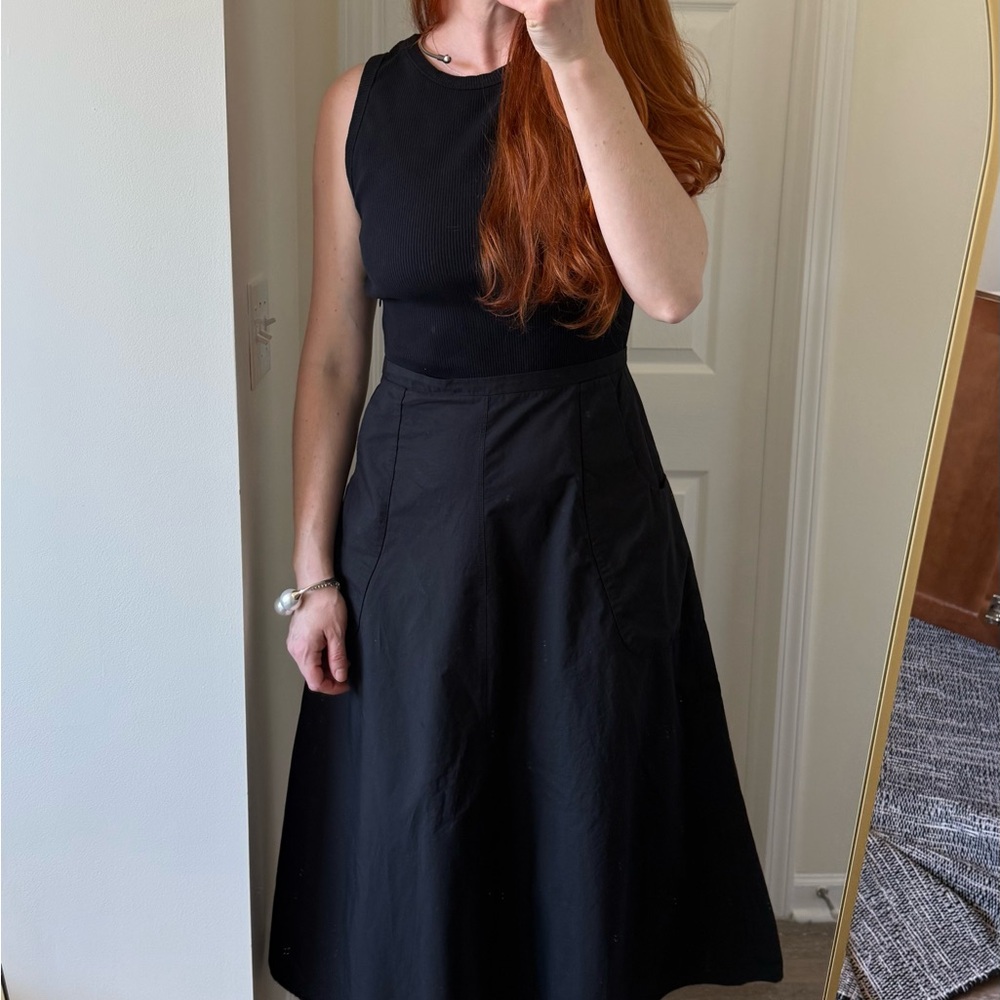 ZARA Black Sleeveless Midi Dress size S-M - excellent condition - Picture 2 of 7